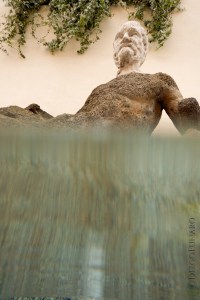 La fontana del Babbuino, una delle sei statue parlanti, posta nell'omonima via