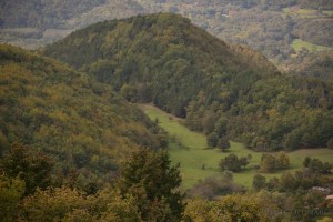La ricca vegetazione intorno al paese della Sabina