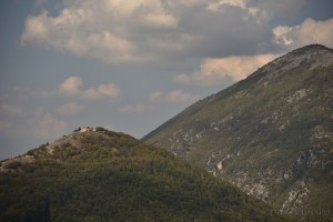 la vista delle montagne da Collalto Sabino