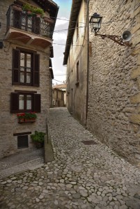 Il centro del borgo con i suoi vicoli