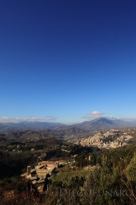 Dal belvedere del monasteri di San Benedetto guardando verso Subiaco