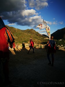 Esibizione durante un corteo storico