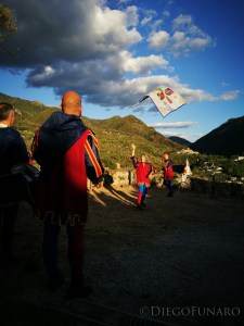 Esibizione durante un corteo storico