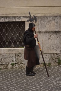 Uno dei partecipanti al corteo storico